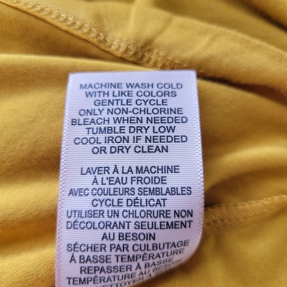 NWT Philosophy XS Softest Lattice Short Sleeve TShirt Top Gold - Picture 8 of 10